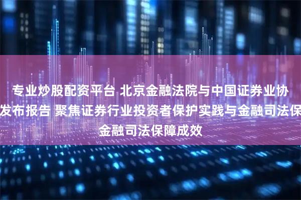 专业炒股配资平台 北京金融法院与中国证券业协会联合发布报告 聚焦证券行业投资者保护实践与金融司法保障成效
